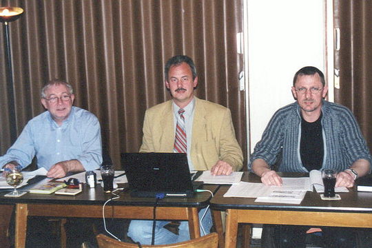 Der "alte" neue Vorstand: Peter Anlauf, Norbert Hille, Martin Braunschweig